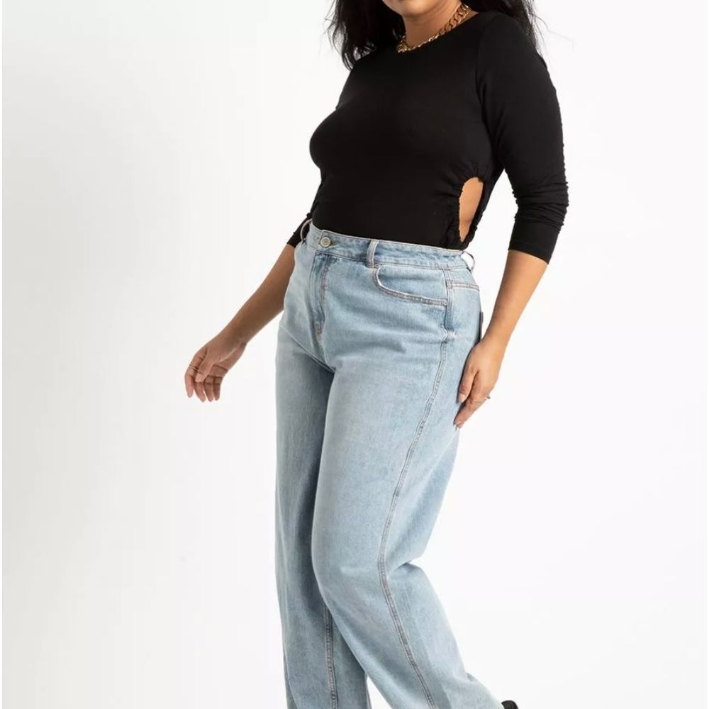 Long Sleeve Top With Ruched Cutouts